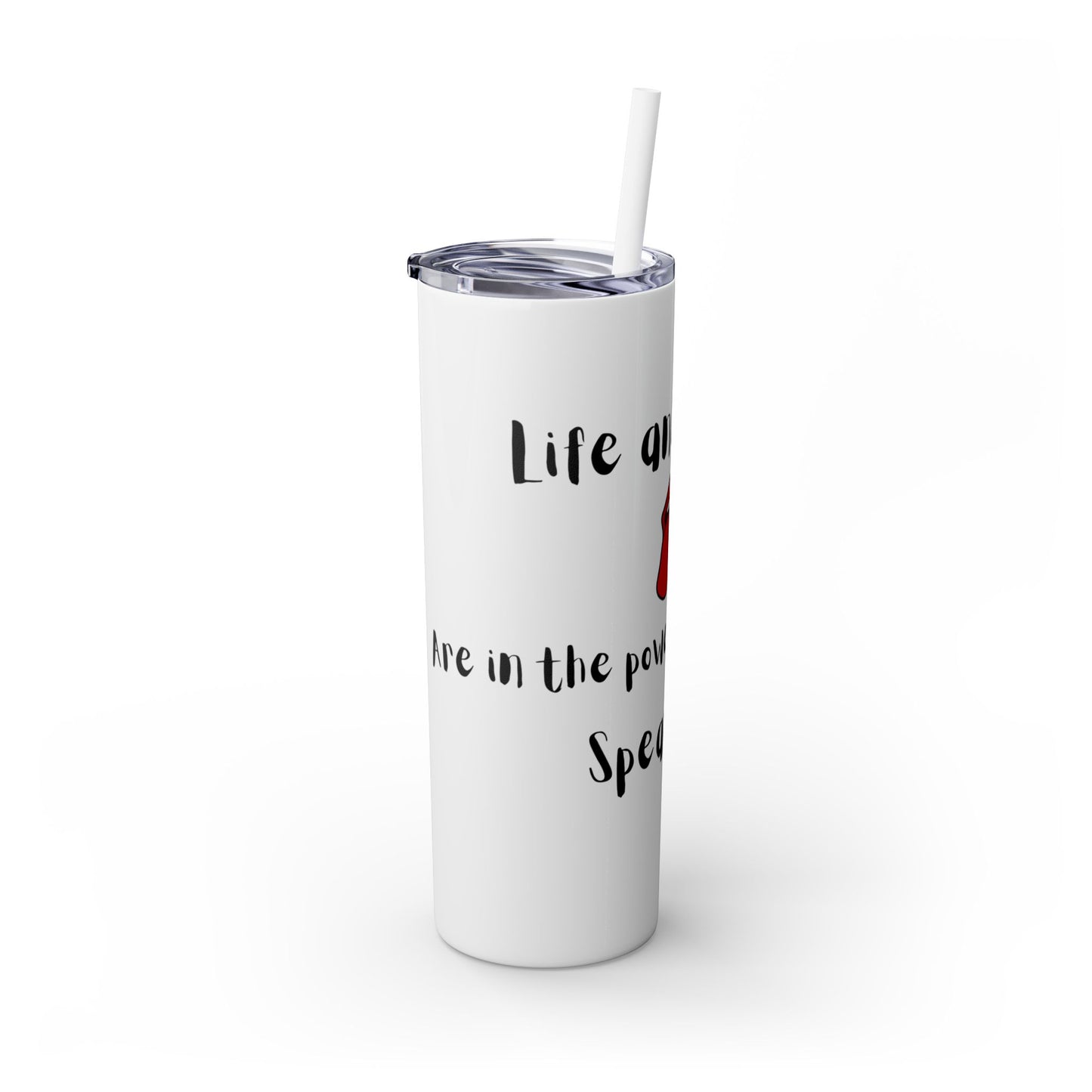 Skinny Tumbler with Straw, 20oz