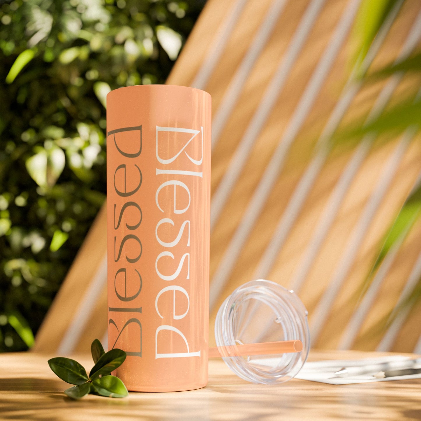 Skinny Tumbler with Straw, 20oz