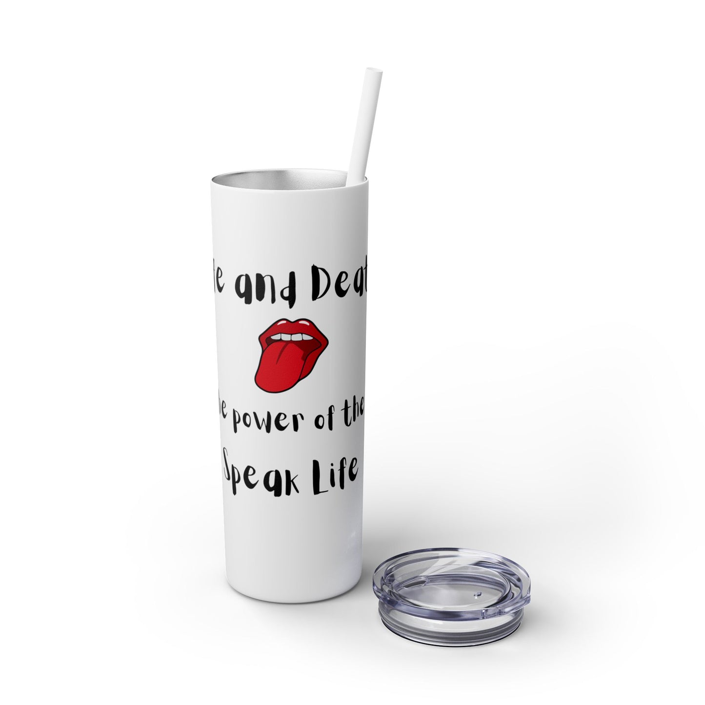 Skinny Tumbler with Straw, 20oz