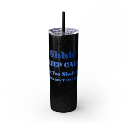 Skinny Tumbler with Straw, 20oz