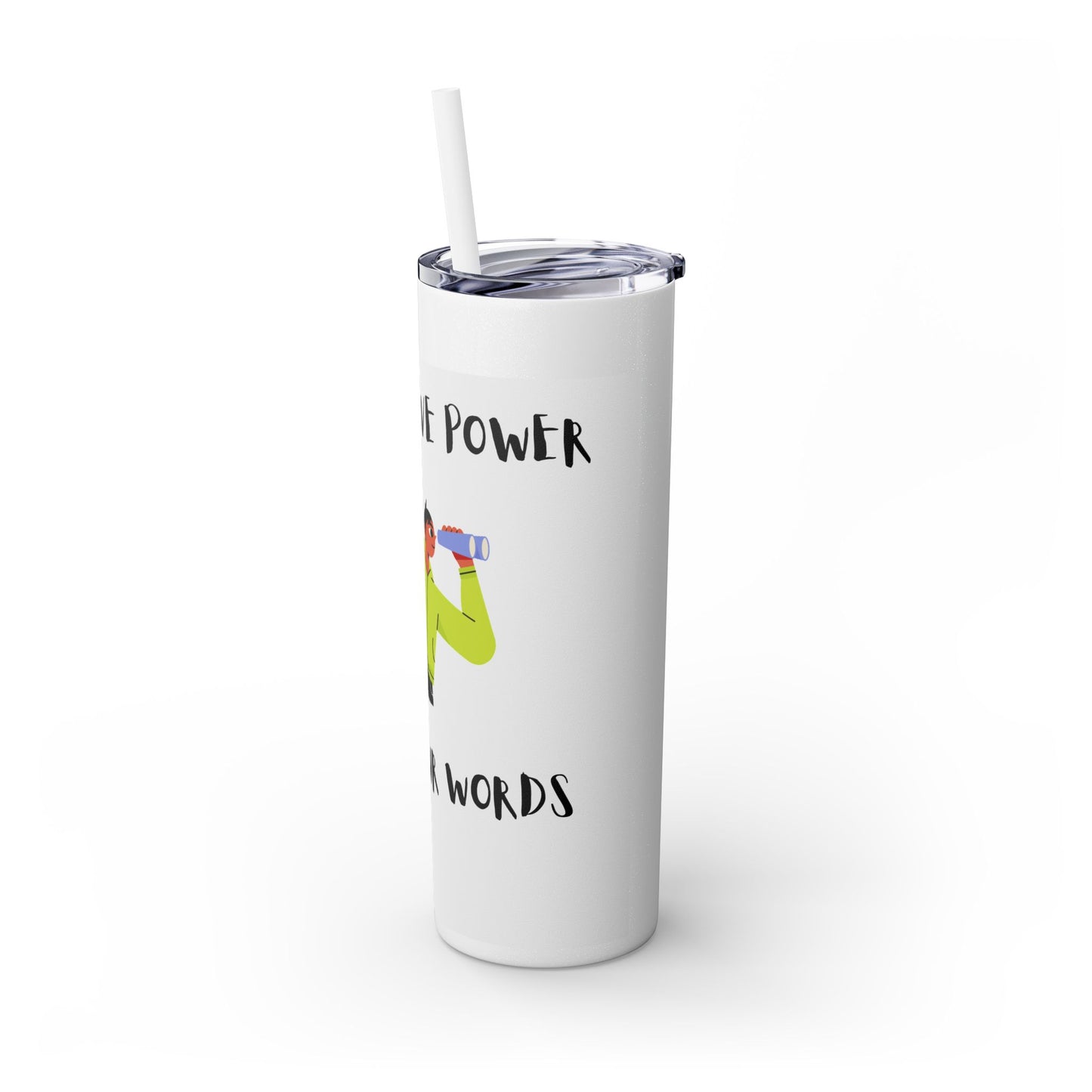 Skinny Tumbler with Straw, 20oz