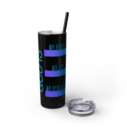 Skinny Tumbler with Straw, 20oz