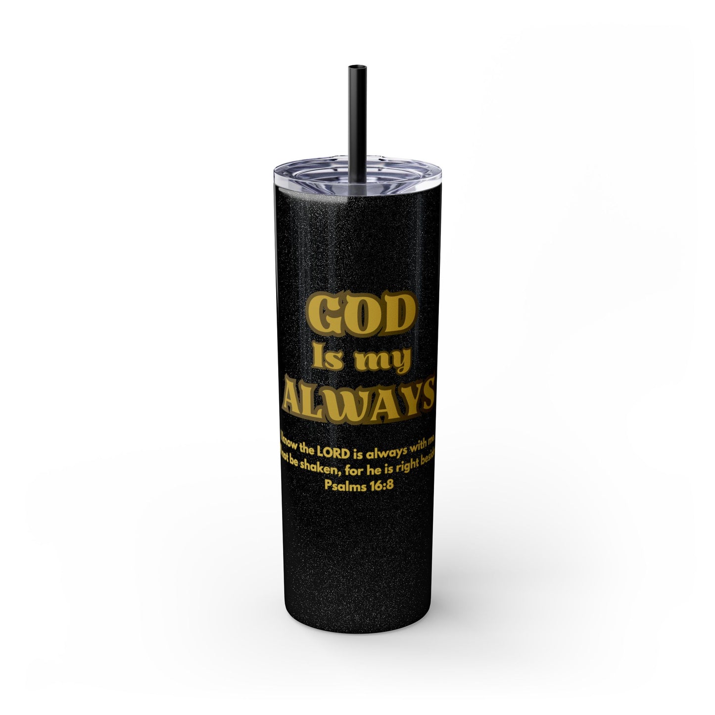 Skinny Tumbler with Straw, 20oz