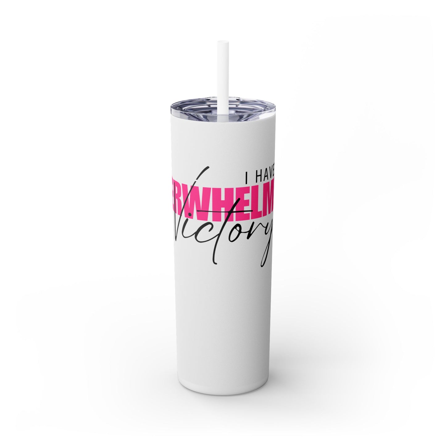 Skinny Tumbler with Straw, 20oz