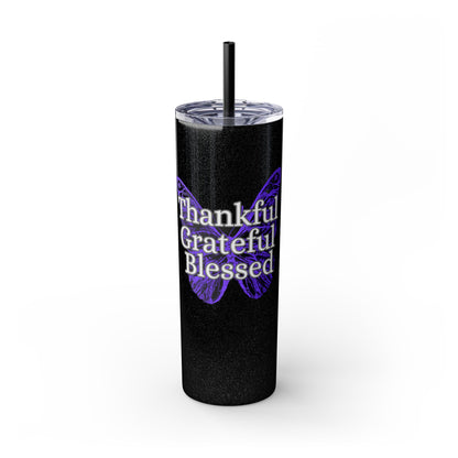 Skinny Tumbler with Straw, 20oz