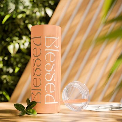 Skinny Tumbler with Straw, 20oz