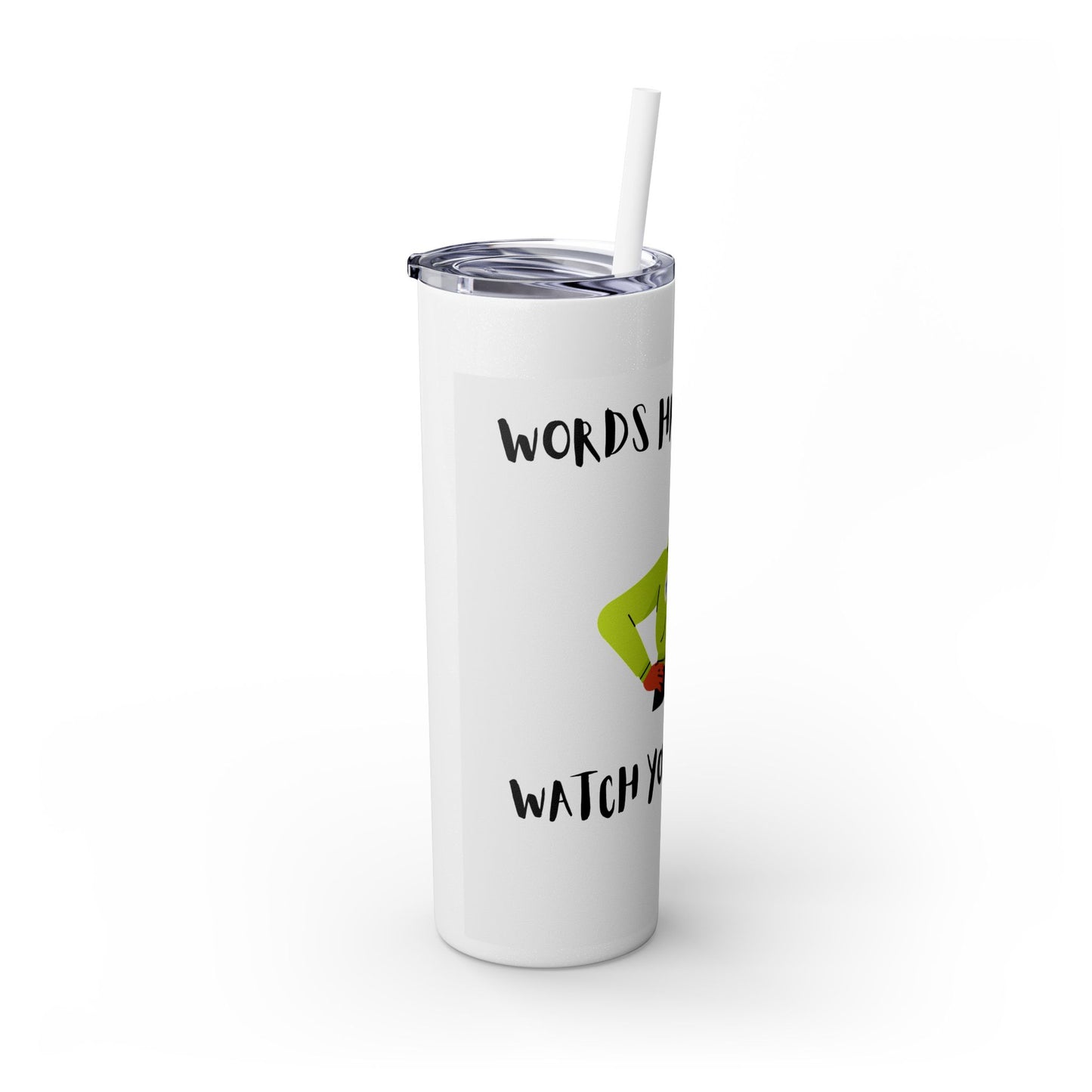 Skinny Tumbler with Straw, 20oz