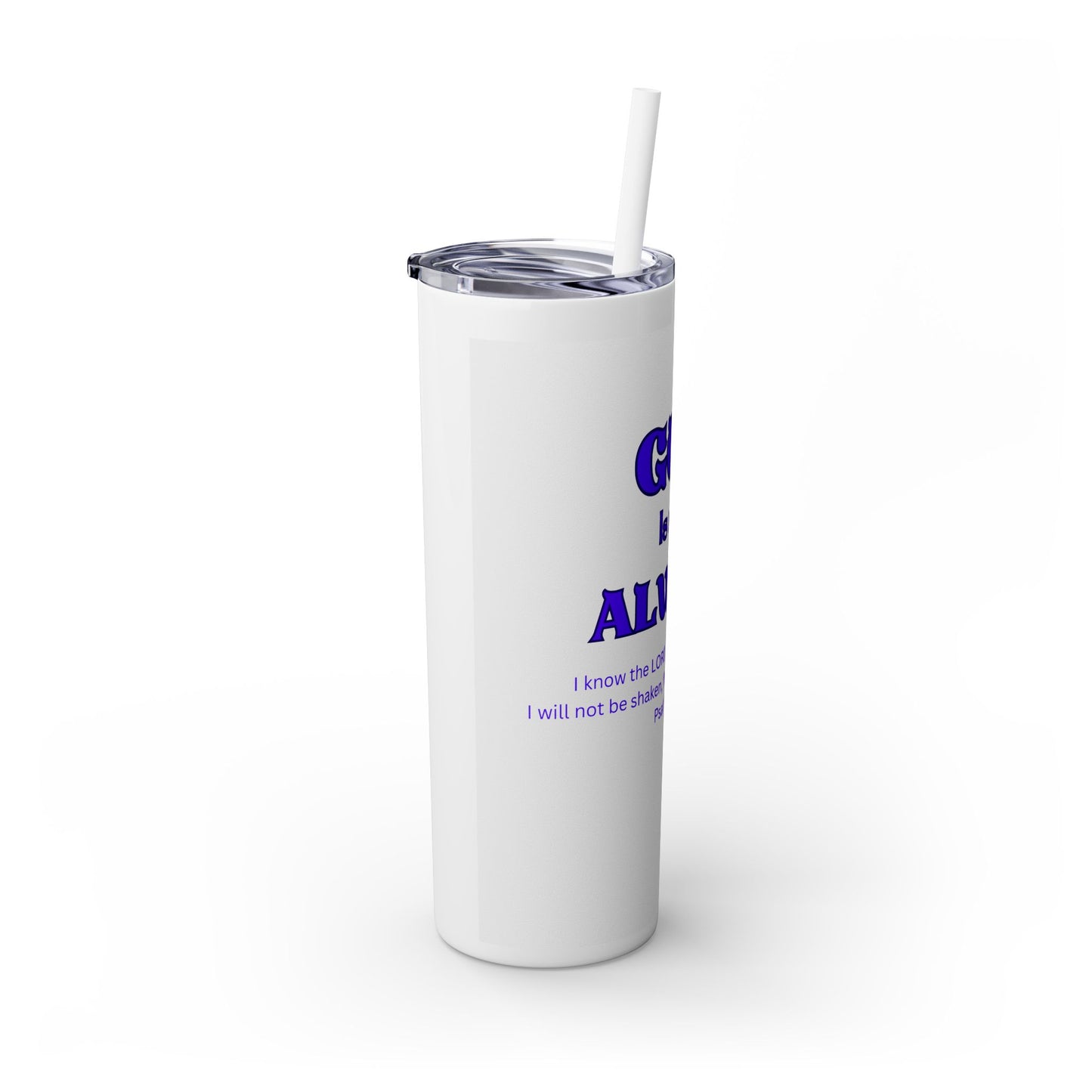 Skinny Tumbler with Straw, 20oz