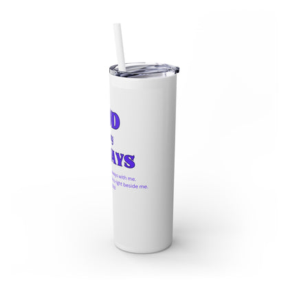 Skinny Tumbler with Straw, 20oz