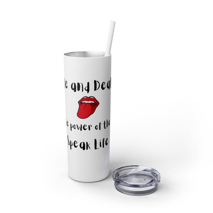 Skinny Tumbler with Straw, 20oz