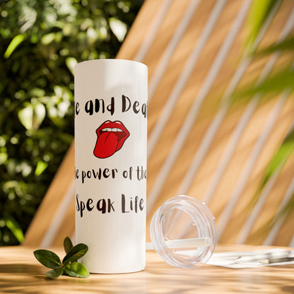 Skinny Tumbler with Straw, 20oz